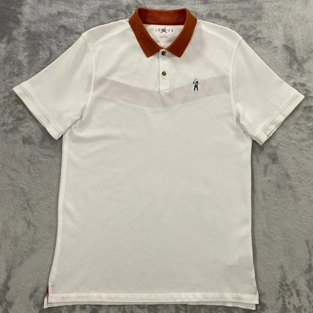 Air Jordan X Eastside Golf Club Pro Polo Shirt Men's Medium White Sports Casual